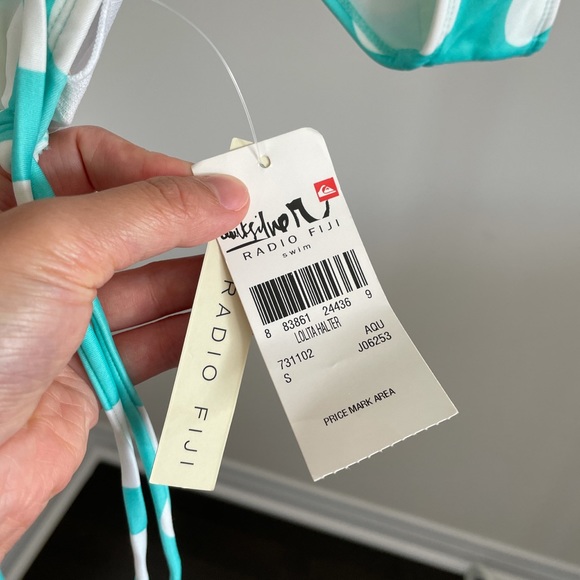 Vintage Deadstock Quiksilver Radio Fiji Polka-Dot Bikini - Picture 3 of 5